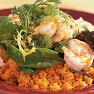 Ginger Shrimp with Carrot Couscous recipes