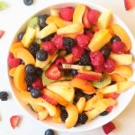 Fruit Salad with Raspberry Sauce