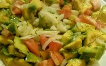 Chopped Tomato, Avocado, Onion Salad