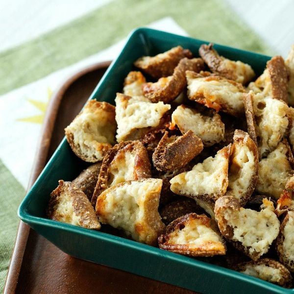 Keto parmesan croutons