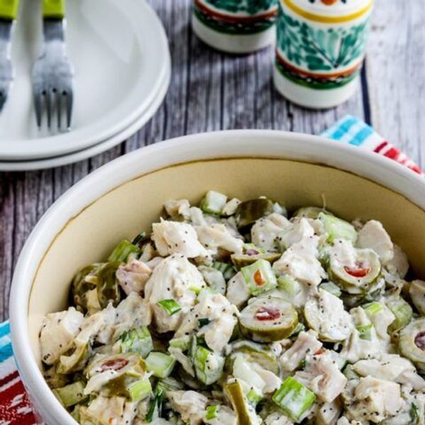 Chicken Salad with Green Olives