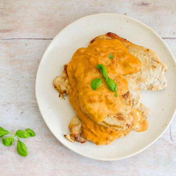 Keto Pork Loins with Creamy Tomato Sauce