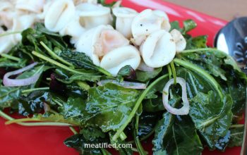 Calamari, Kale & Kalamata Olive Salad