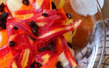 Raw Carrot and Raisin Salad.