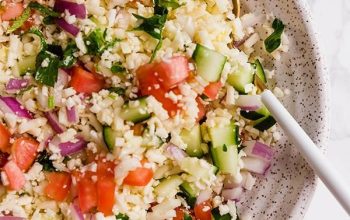 Grain Free Cauliflower Tabbouleh Salad