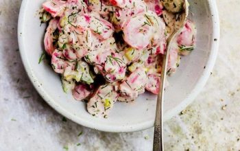 Radish Potato Salad with Creamy Dill Dressing