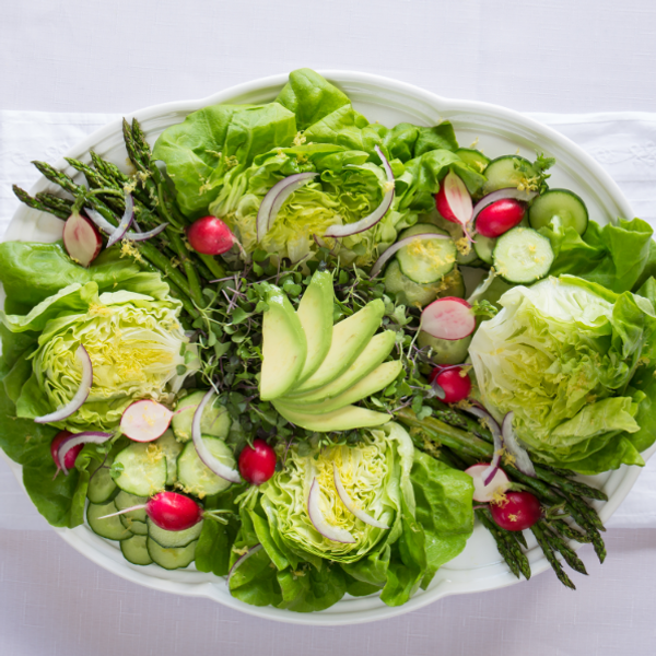 Avocado & Asparagus Green Salad
