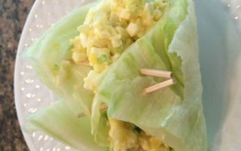 Lettuce “Bread” Egg Salad Sandwich
