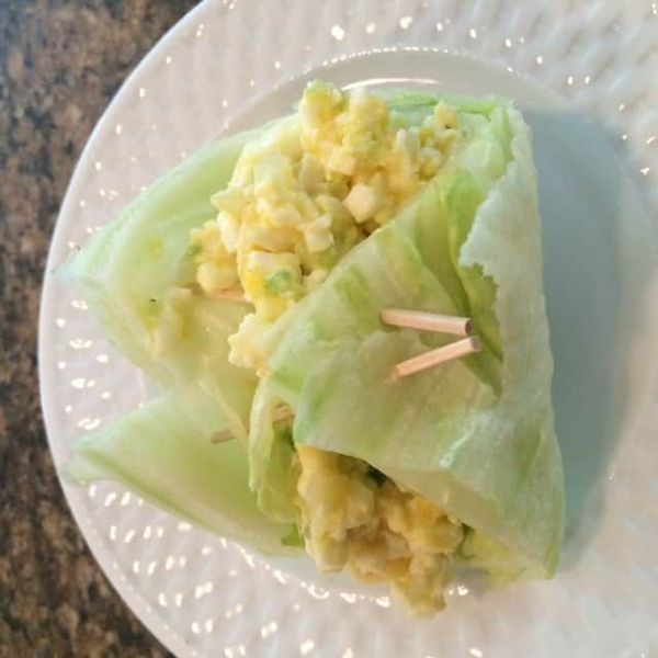 Lettuce “Bread” Egg Salad Sandwich