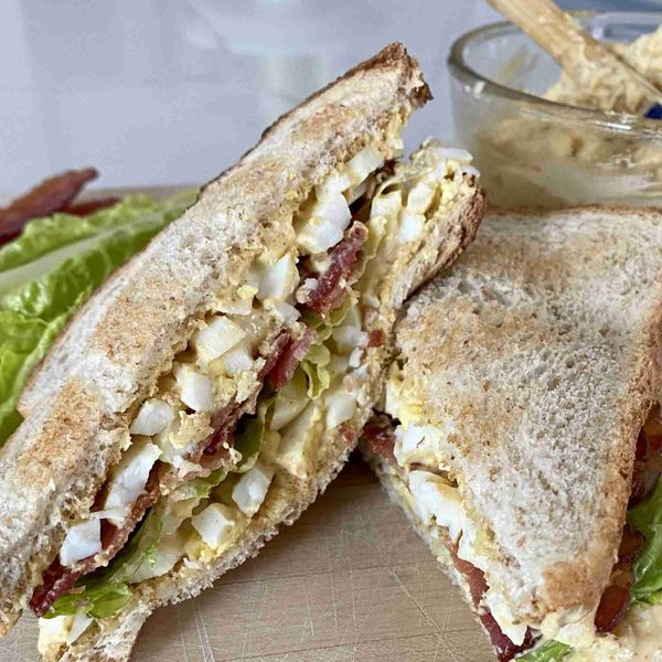Bacon, Lettuce & Egg Salad Sandwiches