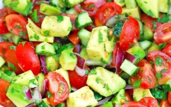 Cucumber Tomato Avocado Salad