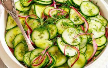 Marinated Cucumber and Red Onion Salad