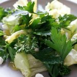 Simple Herb Salad & Lemon Pepper Dressing