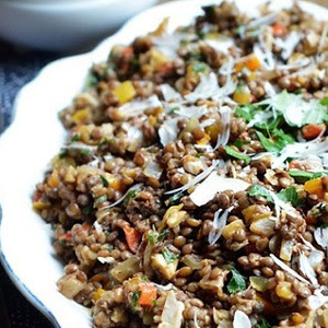 Colorful Lentil Salad with Walnuts & Herbs recipes