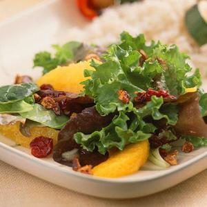 Field Salad With Citrus Vinaigrette And Sugared Pecans