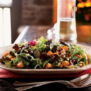 Roasted Squash Salad With Bacon And Pumpkin Seeds