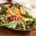 Sliced Lemon-Pistachio Chicken Over Greens