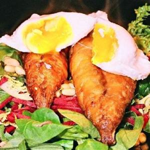 Mackerel And Poached Egg Salad