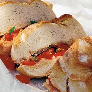 Pan Bagnat Loaf Stuffed With Salade Nicoise