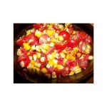 Smoky Grilled Corn Salad With Cherry Tomatoes and Red Pepper