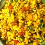 Healthy Fresh Veggie, Herbs and Barley Salad