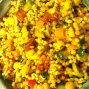 Healthy Fresh Veggie, Herbs and Barley Salad