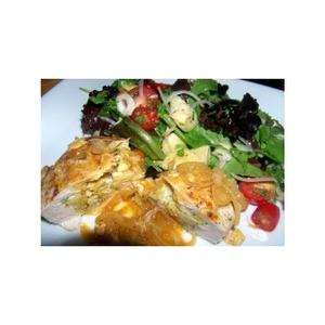 Savory Stuffed Chicken Breasts With Artichoke and Herb Salad