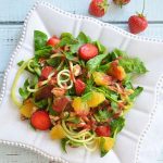 spiralized strawberry salad