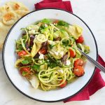 spiralized greek salad