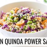 ASIAN QUINOA POWER SALAD | healthy lunch recipe | #SALADWEEK