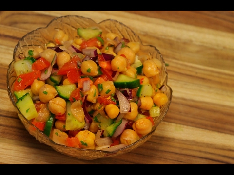 Chickpea salad – healthy recipe channel – garbanzo beans – vegan protein – vegetarian recipe