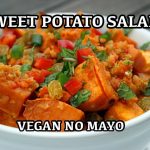 Fantastic Sweet Potato Salad Recipe - Vegan No mayo Healthy Salad