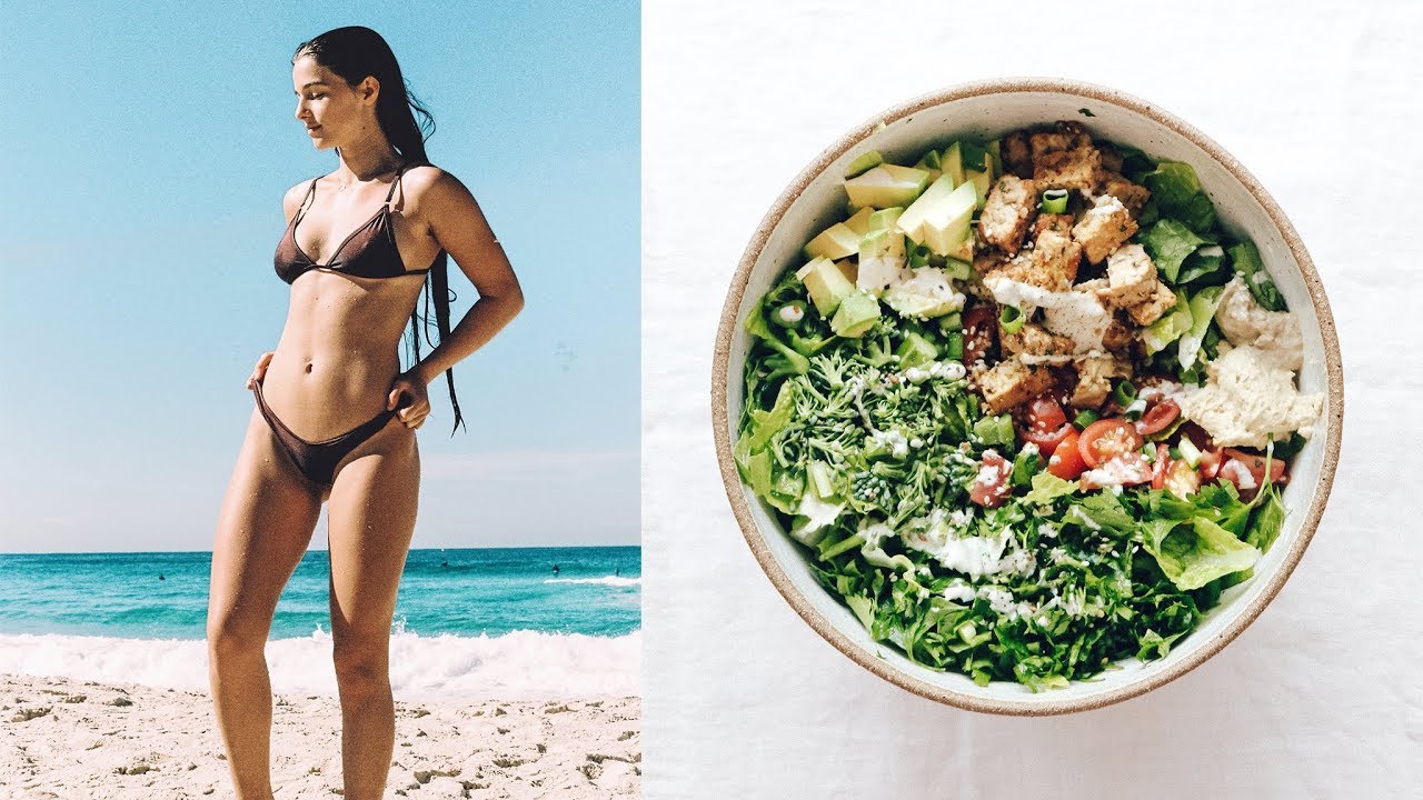 WHAT I EAT IN A DAY #128 | HEALTHY VEGAN SALAD RECIPE