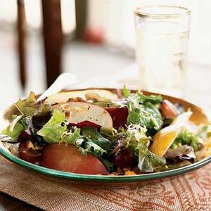 Autumn Apple, Pear, And Cheddar Salad With Pecans