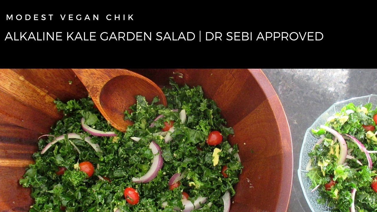 Alkaline Vegan Kale Garden Salad Dr Sebi Approved Easy Salad Recipes
