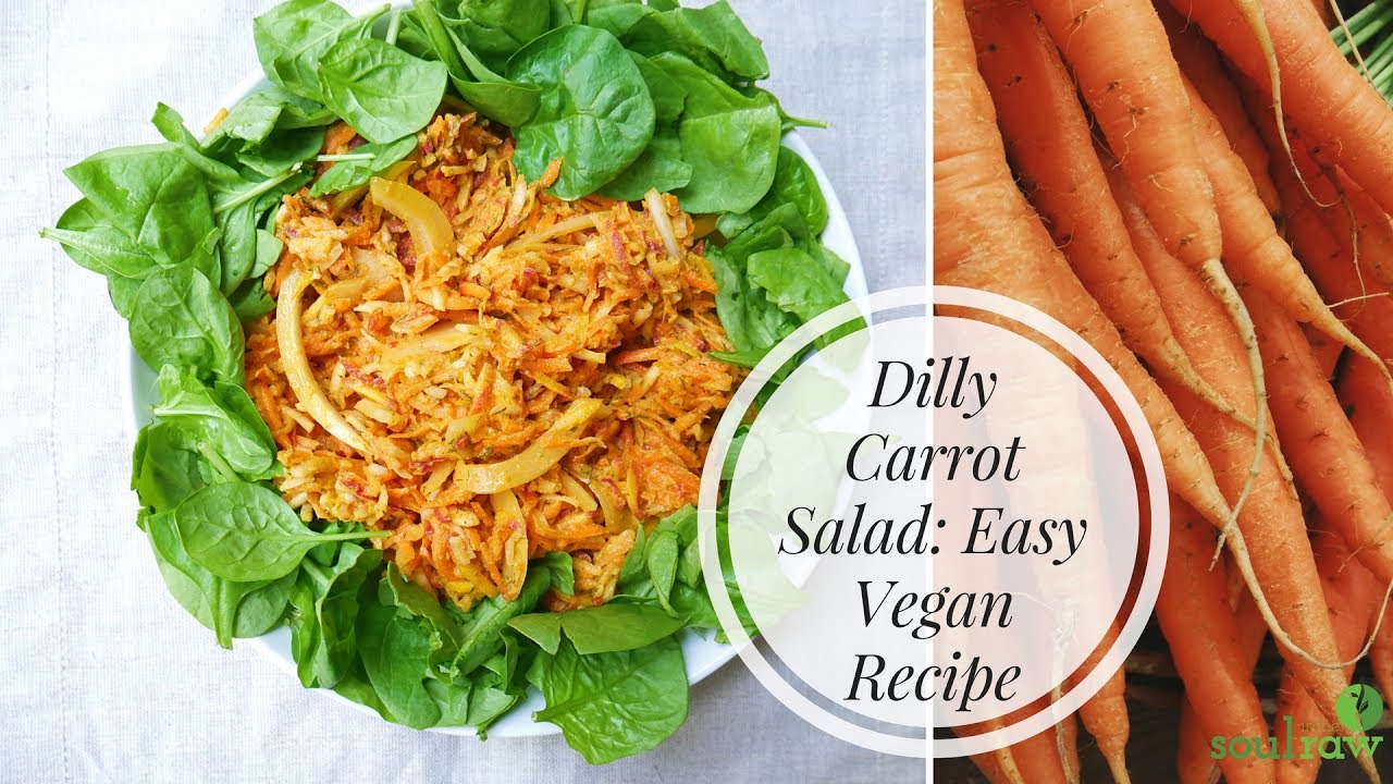 Carrot Salad Recipe: Dill Capers Carrot Salad | Raw Vegan | Delicious | Easy