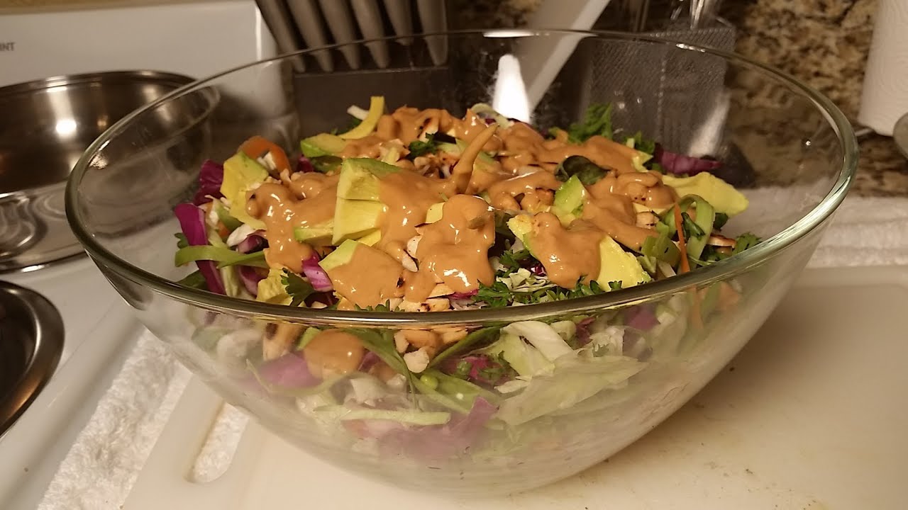 Crunchy Cabbage Salad With Spicy Peanut Dressing – Vegetarian