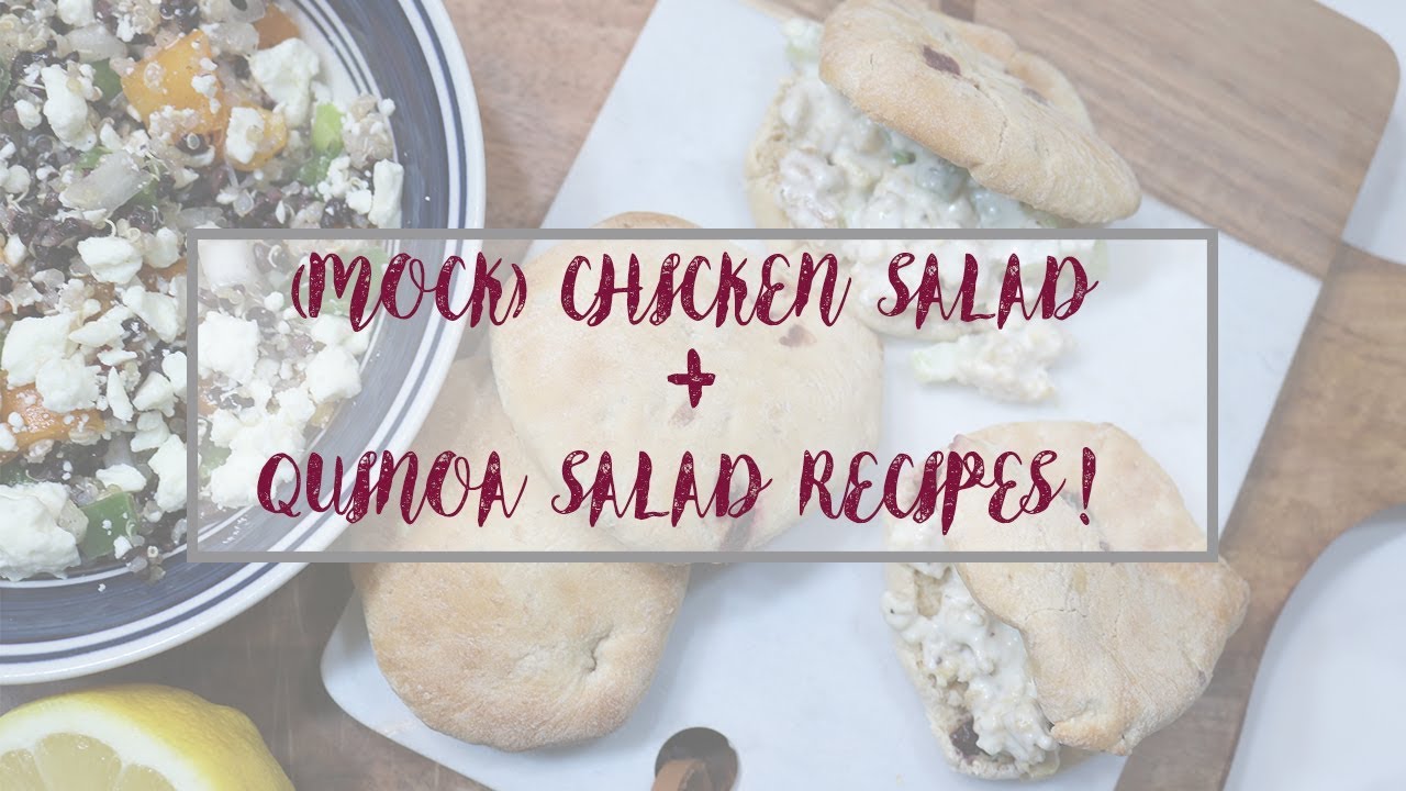 Easy Quinoa + Mock Chicken/Chicken Salad Recipe (vegetarian/vegan friendly)