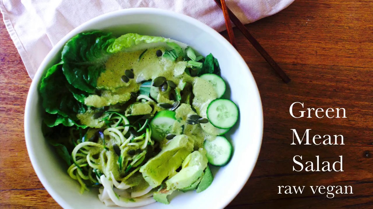 green mean salad – every day raw vegan recipe