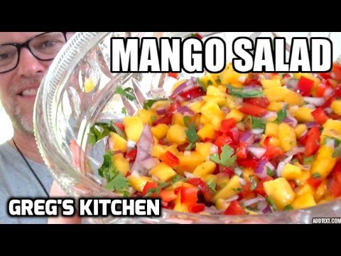 HOW TO MAKE A MANGO SALSA / SALAD – Vegan Paleo Recipe – Greg’s Kitchen