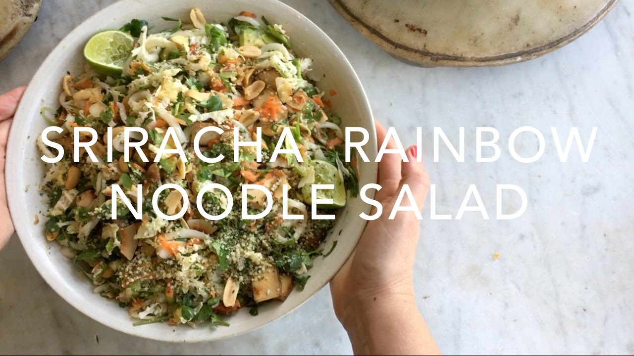 Sriracha Rainbow Noodle Salad (VEGAN)