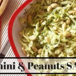 Zucchini and Peanut Summer Salad- Raw, Vegan & Easy Recipe