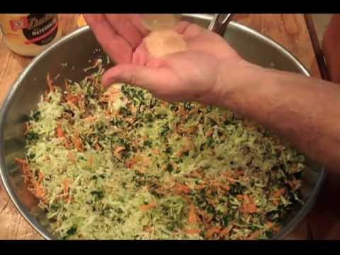 COLE SLAW Cabbage Salad Recipe – Sugar Gluten free – Carrot Onion Kale cook out tutorial vegan