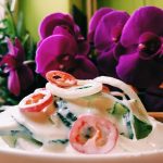 Cucumber Salad with Garlic Cashew Cream (vegan, raw) ~ Take 3
