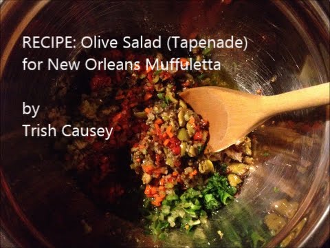 Recipe: Olive Salad (Tapenade) for New Orleans Muffuletta – Vegetarian & Gluten-Free