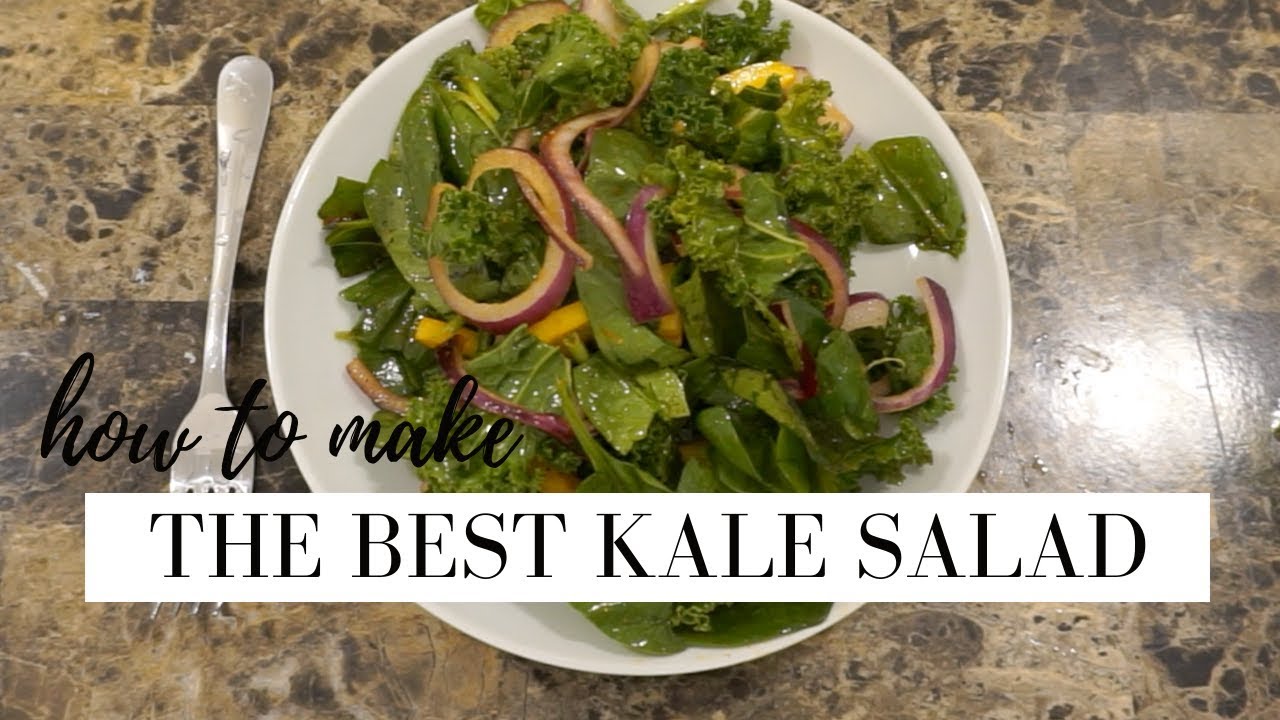 THE PERFECT KALE SALAD | how to make a raw kale salad | STACEY FLOWERS