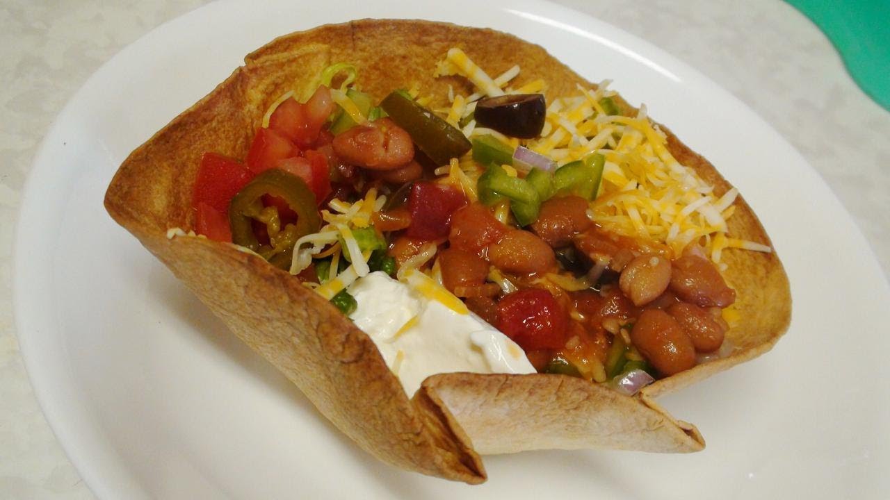 Vegetarian Taco Salad Bowl or Burrito Bowl – Mexican Cuisine Recipes by Bhavna