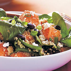 Couscous, Sweet Potato, and Black Soybean Salad