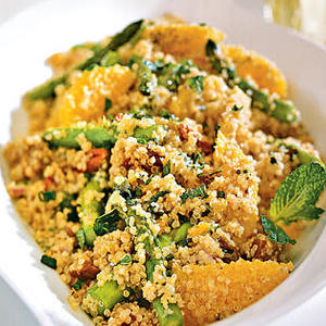 Quinoa Salad with Asparagus, Dates, and Orange