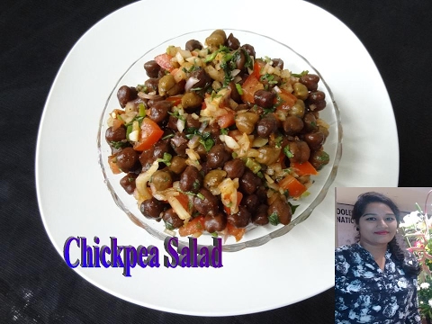 Chickpea Salad Recipe || Protein Rich Healthy Salad For Weight Loss || Kala Chana Salad Recipe